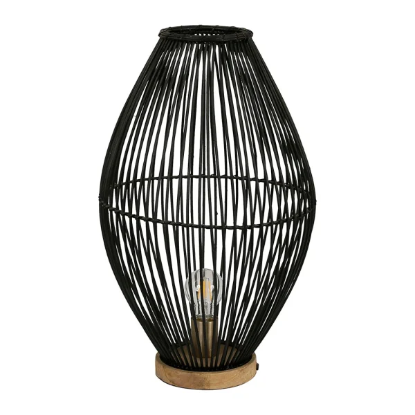 SEMA DESIGN Lampe En Rotin H50cm Noir – Brasil 1