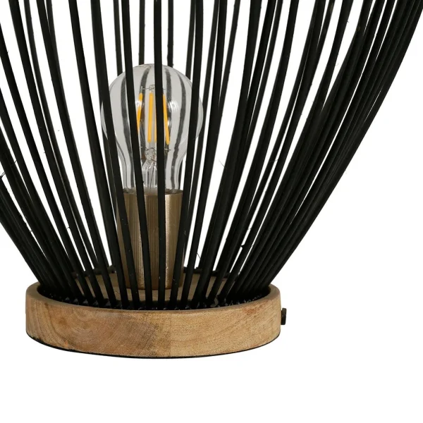 SEMA DESIGN Lampe En Rotin H50cm Noir – Brasil 4