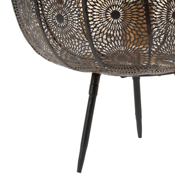 SEMA DESIGN Lampe Sur Pied En Fer H38.5cm Noir Et Doré – Rosalie 4