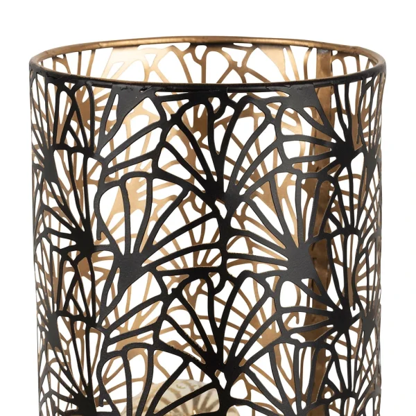 SEMA DESIGN Lampe Cylindre En Fer H36cm Noir Et Doré – Flaural 3