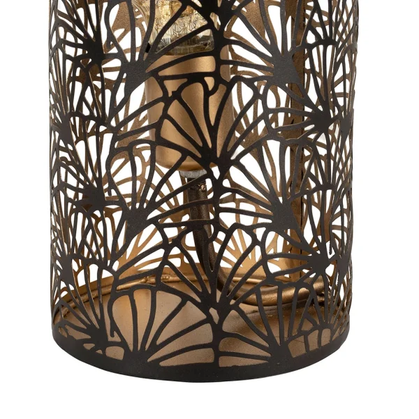 SEMA DESIGN Lampe Cylindre En Fer H36cm Noir Et Doré – Flaural 4