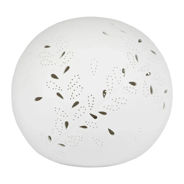 SEMA DESIGN Lampe Boule En Porcelaine Blanc – Lierre 1