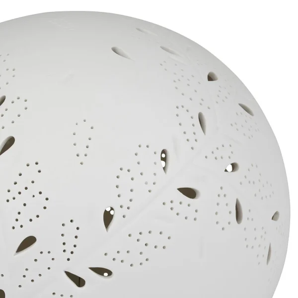 SEMA DESIGN Lampe Boule En Porcelaine Blanc – Lierre 3