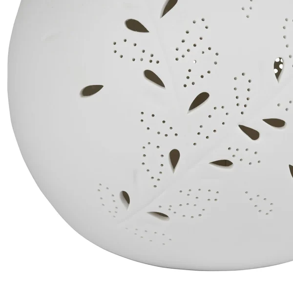 SEMA DESIGN Lampe Boule En Porcelaine Blanc – Lierre 4