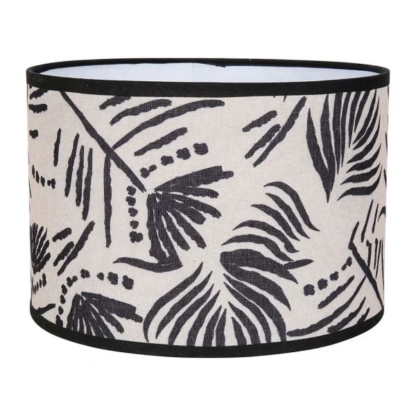 SEMA DESIGN Abat Jour En Lin D30cm Naturel Et Noir – Bronze 1