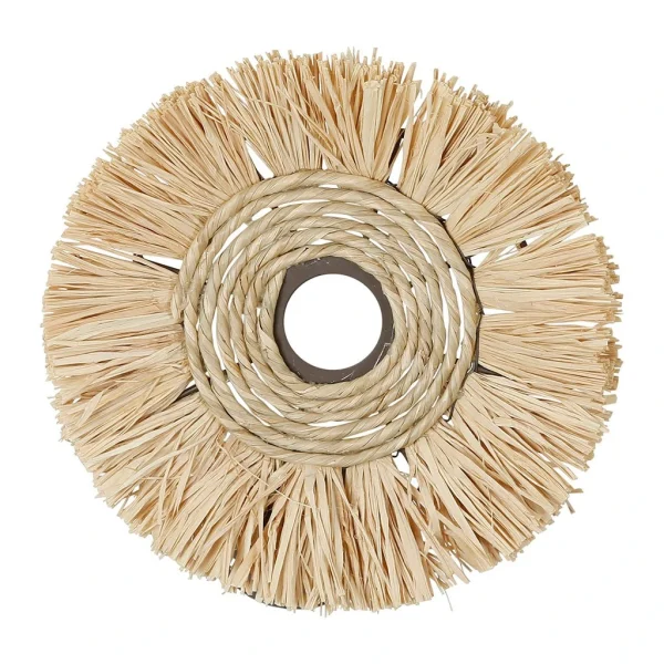 SEMA DESIGN Applique Non Electrique En Raphia D25cm Naturel – Cuzco 3