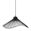 SEMA DESIGN Suspension En Rotin Et Fer D50cm Noir – Ferline 5