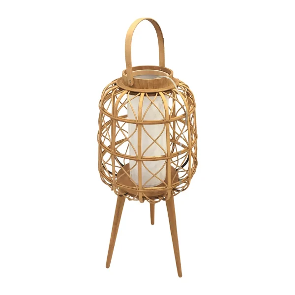 SEMA DESIGN Lampe Lanterne Sur Pied Naturelle H87cm – Element 1