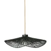 SEMA DESIGN Suspension En Corde De Papier Et Fer D71cm Noir – Calyp 17