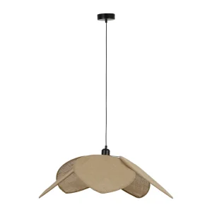 SEMA DESIGN Suspension Japandi En Lin D70cm Naturel 10