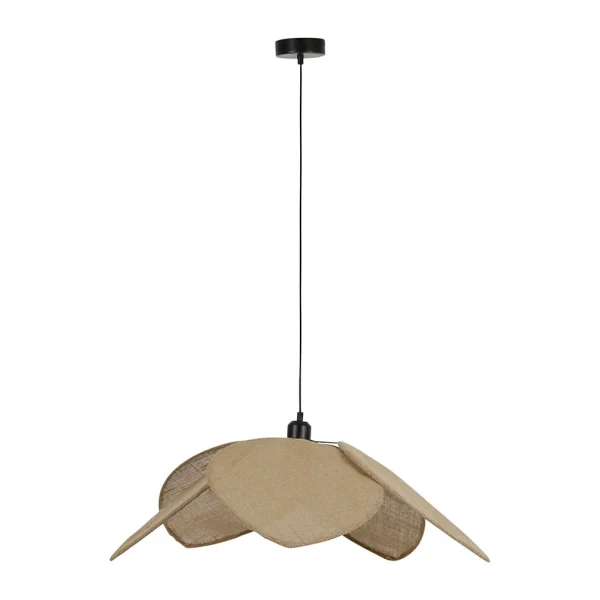 SEMA DESIGN Suspension Japandi En Lin D70cm Naturel 3