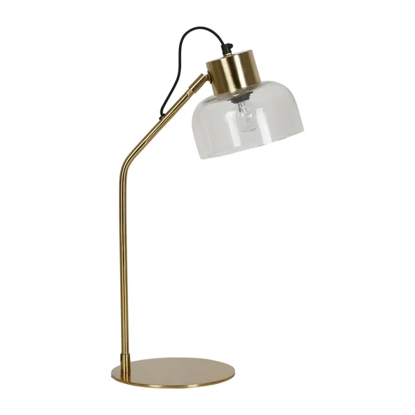 SEMA DESIGN Lampe Design En Fer H54cm Doré Et Verre – Courba 1