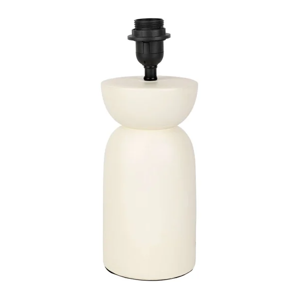 SEMA DESIGN Pied De Lampe En Porcelaine H34cm Blanc – Blue Sand 1