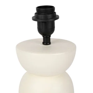 SEMA DESIGN Pied De Lampe En Porcelaine H34cm Blanc – Blue Sand 7