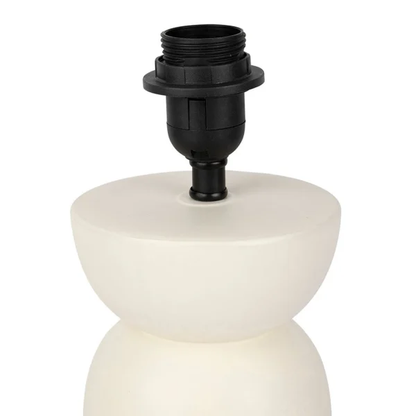 SEMA DESIGN Pied De Lampe En Porcelaine H34cm Blanc – Blue Sand 3