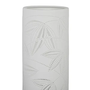SEMA DESIGN Lampe Cylindre Blanc H24cm En Porcelaine – Palmea 9