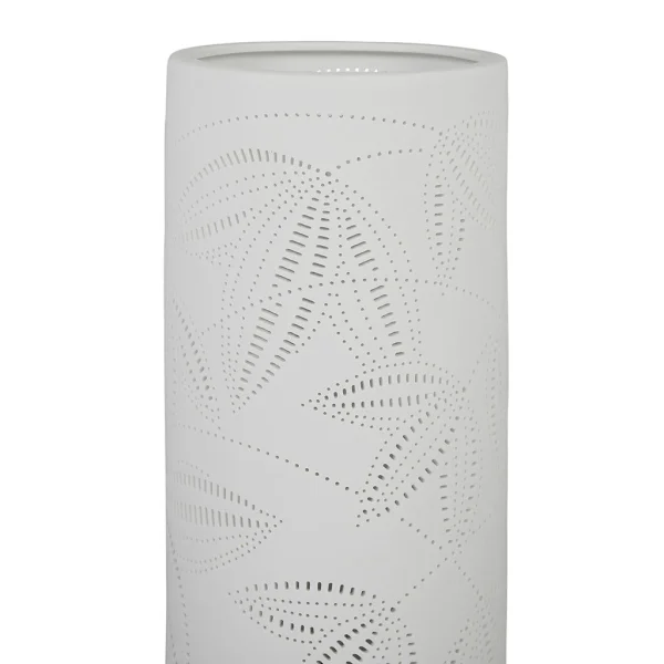 SEMA DESIGN Lampe Cylindre Blanc H24cm En Porcelaine – Palmea 4